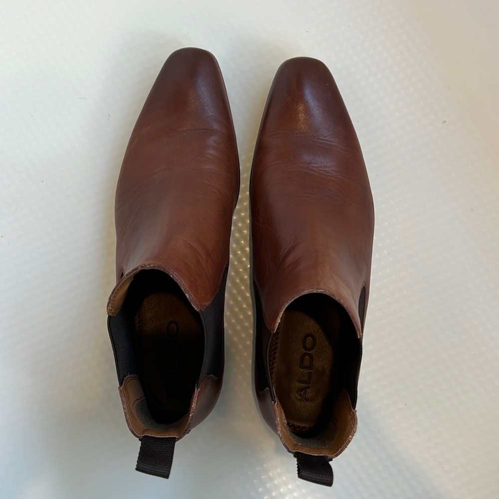 Aldo slip on leather boots